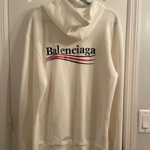 Balenciaga white hoodie